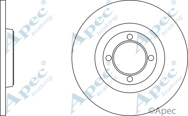 APEC BRAKING stabdžių diskas DSK272